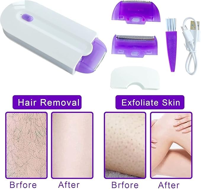 SilkTouch™ Painless Hair Remover - Remove Facial Hair in Seconds — No Cuts, No Pain 💜