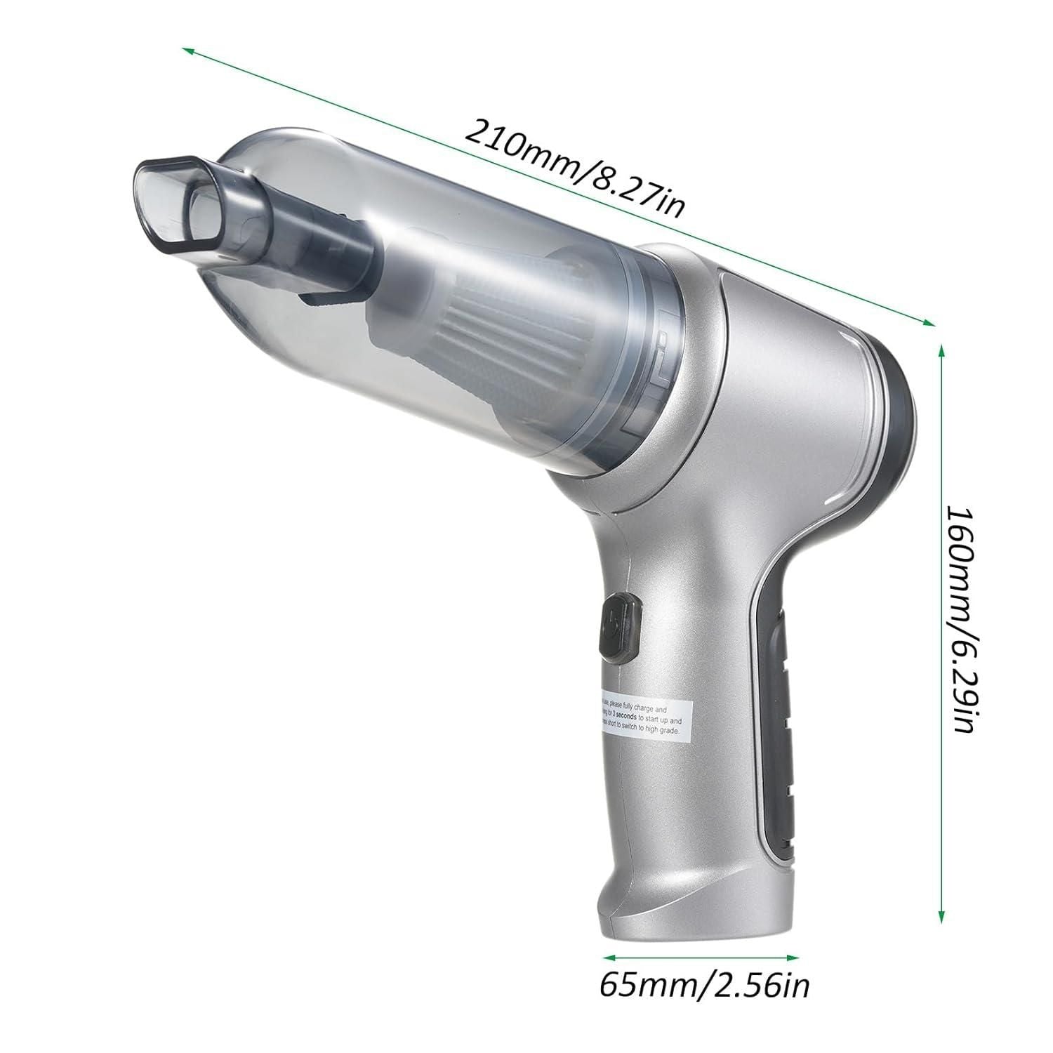 TurboSuction™ Mini Wireless Vacuum — Powerful Suction, Portable & USB Rechargeable. Clean Anywhere Instantly.