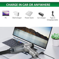 TurboSuction™ Mini Wireless Vacuum — Powerful Suction, Portable & USB Rechargeable. Clean Anywhere Instantly.