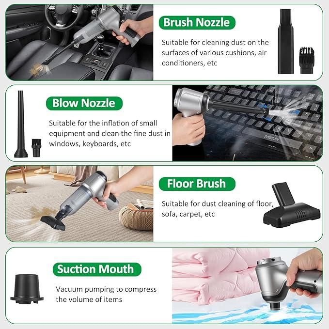 TurboSuction™ Mini Wireless Vacuum — Powerful Suction, Portable & USB Rechargeable. Clean Anywhere Instantly.
