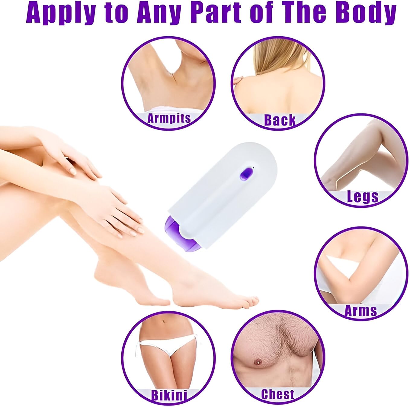 SilkTouch™ Painless Hair Remover - Remove Facial Hair in Seconds — No Cuts, No Pain 💜