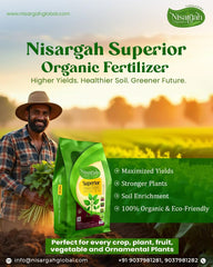 Nisargah Superior Organic Fertilizer, NPK 4-5%, Plant Growth and Soil Health Booster. 5kg