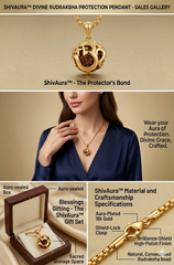ShivAura™ Rudraksha Pendant – Divine Protection and Inner Peace